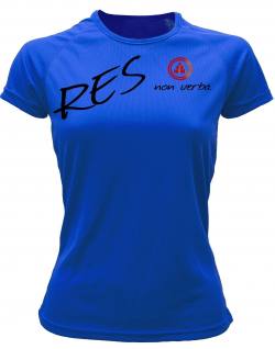 Camiseta fitness mujer res non verba color azul royal