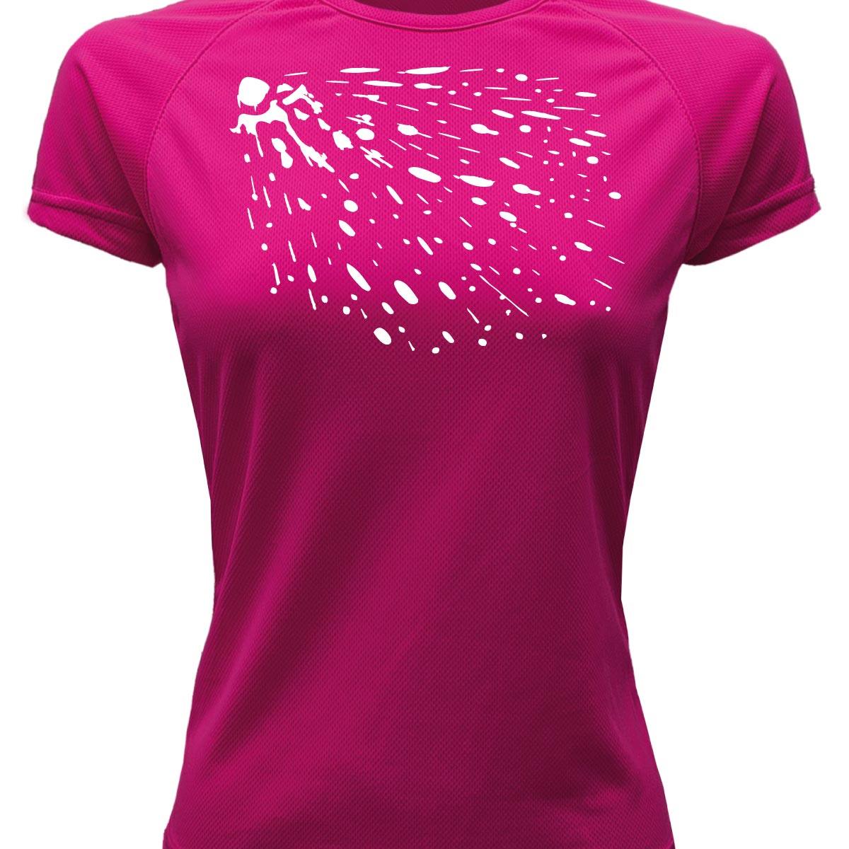 CAMISETA-DEPORTIVA-MUJER-ROSA-PAINT